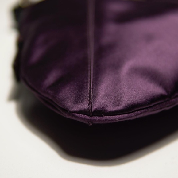 Tom Ford Yves Saint Laurent Purple Satin Mombosa Bag - Picture 2 of 12